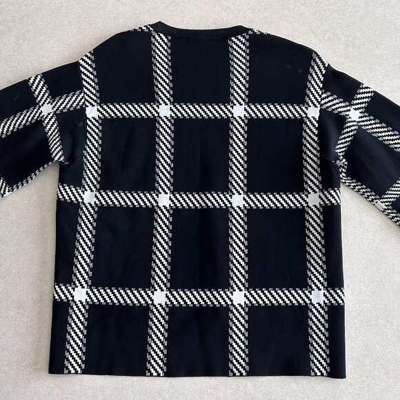 Stella McCartney Windowpane Check Print Sweatshirt ASO Emily in Paris - Picture 10 of 16